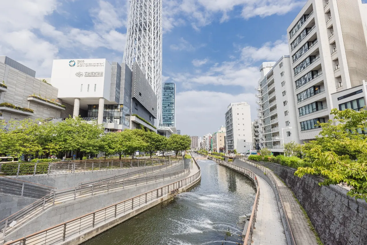 北十間川沿い